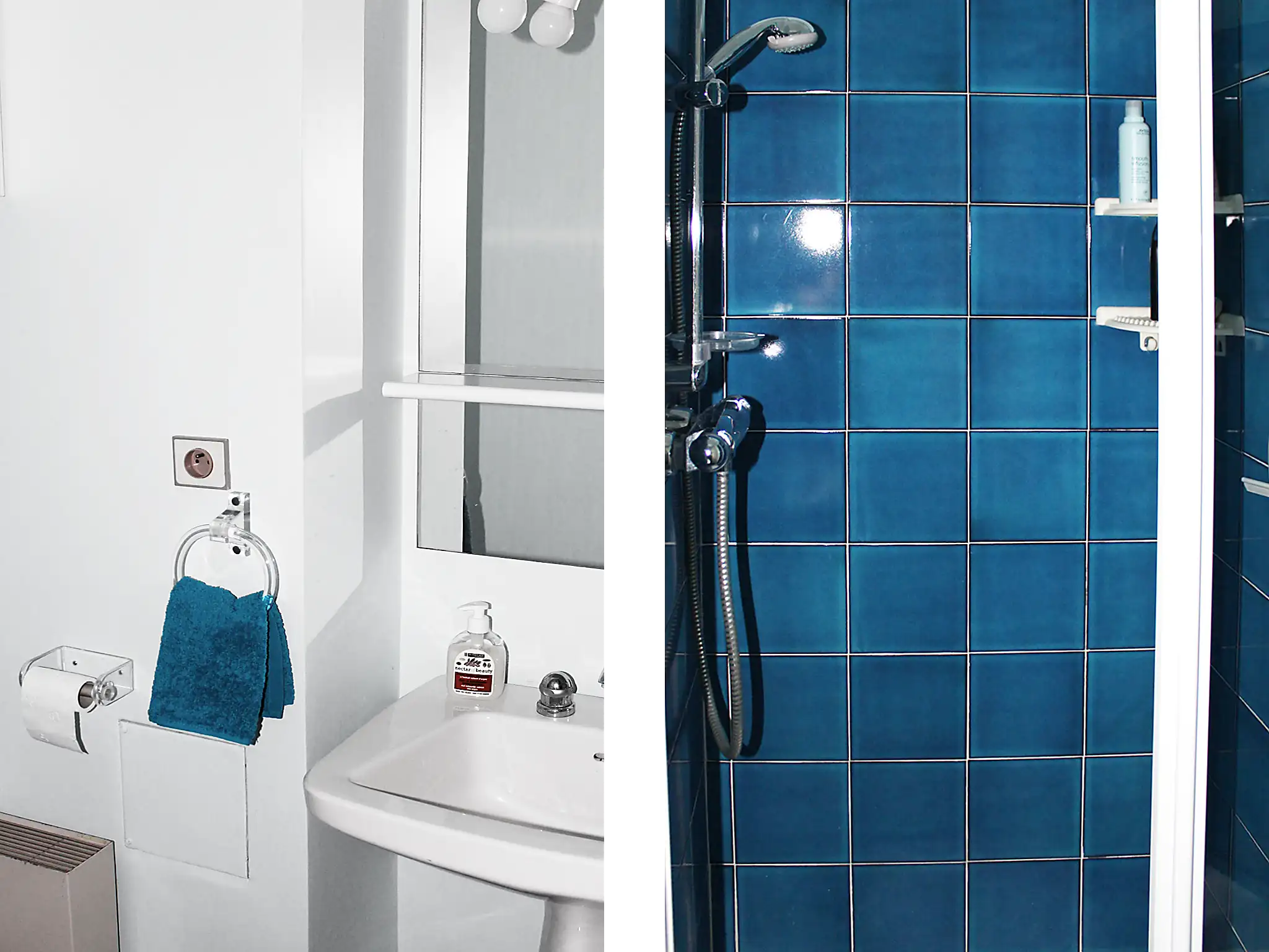 Kleines Bad mit Dusche